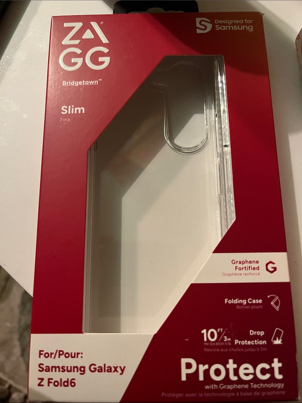 ZAGG Slim Clear Folding Case for Samsung Galaxy Z Fold6 - Clear